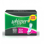 Whisper Ultra naktiniai higieniniai įklotai XL+ sparnai &ndash; 30 vnt