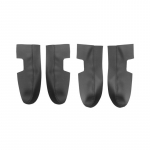 4vnt mikropluo&scaron;to odos vidinių durų skydų apsaugos / durų porankio dangtelio apdaila, skirta Kia Spectra Cerato 2005 2006 - 2010 2011 m. 4xDoor Armrest Black