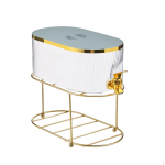 Beverage Dispenser with Spigot, Drink Container, Easy to Clean Sturdy Iced