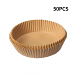 Kepimo popierius Airfryer Kepimo popierius Vienkartinis popierinis įdėklas Natūralus 50pcs natural color