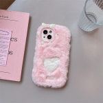 Rudens/žiemos animacinių filmų Pig objektyvo rėmelis pliu&scaron;inis telefono dėklas skirtas iPhone 15 14 13 12 11 Pro Max viskas įskaičiuota apsauga nuo kritimo iPhone 14 Pro Max balta