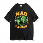 Rap Nas One Love Illmatic hiphopo vintažiniai mar&scaron;kinėliai Unisex madingi mar&scaron;kinėliai Unisex moteri&scaron;ki Auk&scaron;tos kokybės laisvalaikio dideli Harajuku mar&scaron;kinėliai L