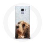 Coque pour Samsung Galaxy A8 2018 Petit basset griffon vend&eacute;en