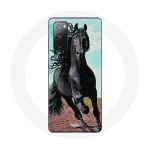 Coque pour Samsung Galaxy S20 FE Le Cheval Noir De La Race Frisonne
