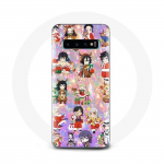 Coque pour Samsung Galaxy S10 Plus Demon slayer merry christmas affiche le cadeau de no&euml;l