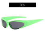 Moteri&scaron;ki akiniai nuo saulės Apsauga nuo saulės UV apsauga mada Hip Hop Punk Y2g Future Sense Cats' Eye Akiniai nuo saulės Vyri&scaron;ki Catwalk Street Shoot Stilingi akiniai