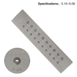 Tool Parts Oval Shape Occus Carbide Wire Drawplate for Jewelry Making Tools Jewelry Draw Plate 3.10-5.00 hole size 20 holes
