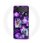 Coque Samsung Galaxy Z Flip3 bts concept violet
