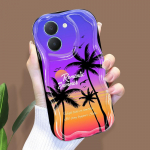 Mielas animacinio ra&scaron;to kreminės tekstūros korpusas, banguotas kra&scaron;tas, mink&scaron;tas silikoninis dangtelis telefono dėklas, skirtas Vivo Vivo V17 Neo skaidri