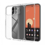 Skaidrus smūgiams atsparus telefono dėklas Google Pixel 9 Pro Fold telefonui TPU+Akrilo skaidrus galinis dangtelis Pixel 9Pro Fold korpusui Pixel 9 Pro Fold gryna