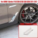 1 pora chromo nerūdijančio plieno automobilio &scaron;oninių sparnų apdailos priedų, skirtų BMW 5 serijai F10 520Li 525Li 530 535Li