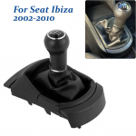 1 vnt. juoda 5 greičių pavarų perjungimo rankenėlė su bagažine Seat Ibiza 2002 2003 2004 2005 2006 2007 2008 2009 2010 m.