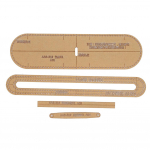 4 vnt. trumpos piniginės kūrimo &scaron;ablono įrankio raktų dėklas, odinis amatų ra&scaron;tas AAB-319