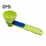 Baltymų miltelių piltuvėlio samtelis, nei&scaron;siliejęs Matavimo &scaron;auk&scaron;tas Treniruotės Sportiniai gėrimai Viena ranka Patogus kūno rengybos kokteilio piltuvo priedas mėlyna