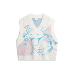 Li Ning X League Of Legends Poro Collaboration Sports Lifestyle Series V formos kaklelis laisvas, patogus kvėpuojantis trikotažinis vir&scaron;utinis moteri&scaron;kas vir&scaron;utinis trikotažas Baltas AMVT030-1 XXL