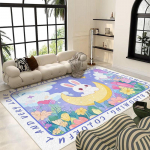Vaikių kambarys su animaciniu kilimu, žaidimų zona, žaidimų grindų kilimėlis, skaitymo zonos kilimėlis, didelis &scaron;veitimo ropojimo kilimėlis 40 * 60CM crystal velvet