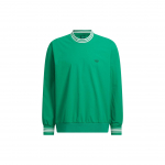 Adidas Originals SS24 Rolling Links serijos logotipas Sportinis dryžuotas ilgomis rankovėmis džemperis vyri&scaron;kas džemperis Dūminės žalios spalvos JE9340 XL