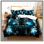 Anime Sword Art Online Antklodės užvalkalai 3D spausdintas patalynės komplektas pagalvių užvalkalai vaikams lovatiesė patalynė prabangūs namų tekstilės gaminiai Uk Single135x200