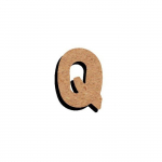 Lettre en bois - Legeantdelafete - 15 cm - Beige - Mixte - Adulte/Enfant
