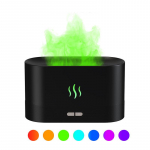 180 ml USB eterinio aliejaus difuzoriaus imitacinis liepsnos ultragarsinis drėkintuvas Cool Mist Maker Fogger led eterinio aliejaus liepsnos lempa naktinė lemputė RGB light