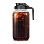&Scaron;alto ruo&scaron;imo kavos ruo&scaron;imo indas 32oz/64oz stiklinis ąsotis su nerūdijančio plieno filtru platus 2000ml 1pc