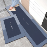 Neslystantys kilimėliai i&scaron; &bdquo;Diatom&ldquo; purvo: Sugeriantys kilimėliai verandai, įėjimui, vonios kambariui ir virtuvei Set: 50x80 + 50x150 cm