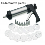 Pasidaryk pats rankinis sausainių spaudas, pistoletas, nerūdijančio plieno antgaliai, sausainių gamyba, tortų dekoravimo įrankiai, dekoravimas, spaudimas