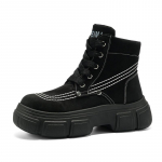 Rudens žiemos mada Vyri&scaron;ki geltoni batai Madingi gatvės drabužiai Odiniai ankle boots Vyri&scaron;ki darbo batai Storesni suvarstomi motociklininkų batai 39