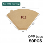 50/100 vnt. Kavos filtravimo popierius V formos sektorius Medžio plau&scaron;iena La&scaron;inamas popierius Įvairių dydžių Arbatos užplikymo priedai Įrankis