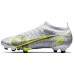 Nike Mercurial Vapor 14 Pro FG Metalinis Sidabrinis Volt Vyri&scaron;ki Sportbačiai Balti Juodi CU5693-107 39