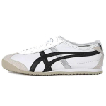 Onitsuka Tiger Mexico 66 Balti Sidabriniai Juodi Unisex Sportbačiai DL408-0190 42.5