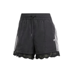 Adidas Originals &Scaron;ortai su nėriniu apvadu ir 3 juostelėmis, su rai&scaron;teliu, moteri&scaron;ki apatiniai, juodi II5605 S gray