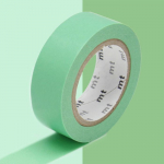Masking tape unicolore - Vert &eacute;meraude - 1,5 cm x 7 m žalia