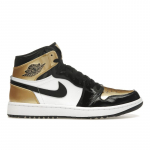 Air Jordan 1 High Golf Gold Toe Vyri&scaron;ki sportbačiai Juodi Metalinio aukso balti DQ0660-002 37.5