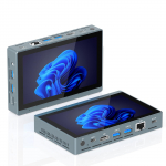 Intel N5095 Mini PC su lietimui jautriu ekranu Windows 11 DDR4 4 Iki dviejų monitorių USB HDMI Tylus laidinis LAN Greitas &scaron;ilumos i&scaron;sklaidymas Ekranas, Pro, 8GB+128GB, Branduoliai/4 Gijos,