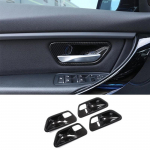 4vnt ABS anglies pluo&scaron;to tekstūros automobilio salono durų rankenos dubenėlio apdailos dangtelio apdailos priedai, skirti BMW 3 4 serijos F30 3GT F34 A