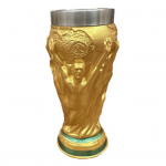 Futbolo Trofėjus Alaus Puodelis Derva Nerūdijantis Plienas Alaus Puodelis 400ml Didelės Talpos Indas Alui, Kokteiliams, Gėrimams Unikali Dovana Futbolo Gerbėjams ir Trofėjui