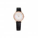 Swarovski Crystalline Wonder serijos laikrodis Kvarcinis mechanizmas Karvės odos apyrankė 35 mm Baltas ciferblatas 50 m atsparumas vandeniui Moteri&scaron;ki laikrodžiai 5653359 White Dial