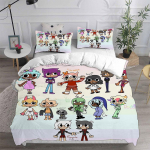 Dandy's World Patalynės komplektas Žaidimas 3D spausdintas antklodės užvalkalų komplektas su pagalvių užvalkalais Berniukui Mergaitei Paaugliams Vaikams Gimtadienio Dovana Mink&scaron;ti patalynės skalbiniai Eusingle2pcs135x200