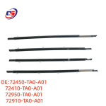 08-13 Accord automobilio durų i&scaron;orinio stiklo sandarinimo guminė juosta 72410-TA0-A01 72450-TA0-A01, 72410-TA0-A01, 72950/72910-TA0-A01