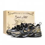 Nike Air Monarch 4 Upės Panardintas Mėnulis, Saulės Kritimas Atsparūs Dilimui Žemi Stori Sportbačiai Unisex Juodi Auksiniai 415445-001(Team445-) 40.5