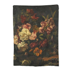 Vintažiniai žali gėlių aliejinės tapybos pledai Fleece mesti pledai Mesti pledai sofai lovai kelionei Antklodė Quilt 100x120cm 40x50in