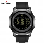 NORTH EDGE APOLLO Prabangus skaitmeninis laikrodis vyrams ir moterims, atsparus vandeniui 50M, sportiniai laikrodžiai, dvigubas laikas, žingsniamatis, žadintuvas, porų laikrodžiai gray