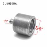 Nuo 5/8 iki 1/4 colio sukamosios jungties pakreipiama sukimosi galvutė, skirta prijungti lazerinį lygį ir 1,2 M / 1,5 M reguliuojamo auk&scaron;čio trikojo stovo laikiklis arba adapteris sidabras