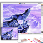Pilnas 5D &bdquo;pasidaryk pats&ldquo; deimantinis pie&scaron;imas &bdquo;Animal Wolf&ldquo; 5D tapyba deimantais Full Round 20X30CM