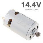 RS550 nuolatinės srovės varikliai 10,8 V / 12 V / 14,4 V / 16,8 V / 18 V / 21 V / 25 V gręžimo variklis su 9/11/12 dantų didelio sukimo momento pavarų dėže, skirta elektriniam gręžtuvui 14.4V 11T