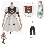Anime Jibaku Shounen Hanako Kun Nene Yashiro Cosplay kostiumas, pilnas komplektas prie tualeto suri&scaron;tos kaukolės puo&scaron;nios vakarėlių suknelės 4XS/120