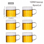BORREY skaidraus stiklo arbatinuko arbatinuko rinkinys Kar&scaron;čiui atsparus kvadratinis stiklinis arbatinukas su arbatos infuzija Puer Oolong arbatos virdulys Biuro arbatos puodelis