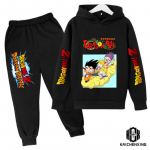 Anime Dragon Ball Z džemperių rinkinys berniukams Drabužiai Vaiki&scaron;ki megztiniai Anime drabužiai Goku Hoodie Mergaičių megztiniai vaikams 3-14m. 140