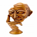 The Thinking Man Decor Brass Showpiece 30.48 cm
